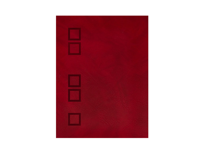Agenda A4 PU Diamond Line, Bordeaux, 25 buc/set - Fotografie 1