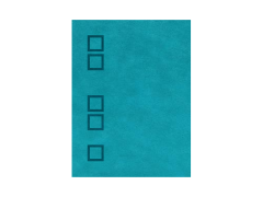 Agenda A4 PU Diamond Line, Turcoaz