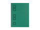 Agenda A4 PU Diamond Line, Verde, 5 buc/set