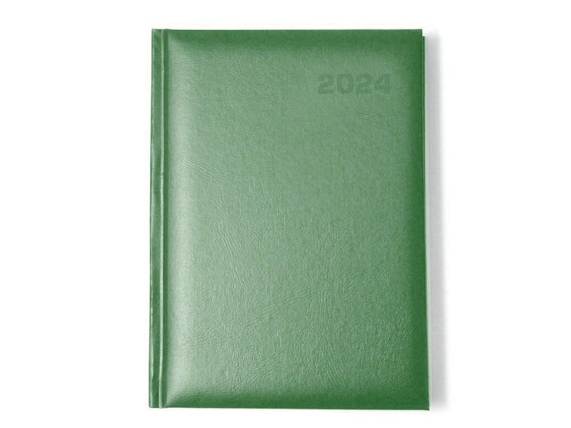Agenda A5 datata clasica - 2024, Verde - Fotografie 1