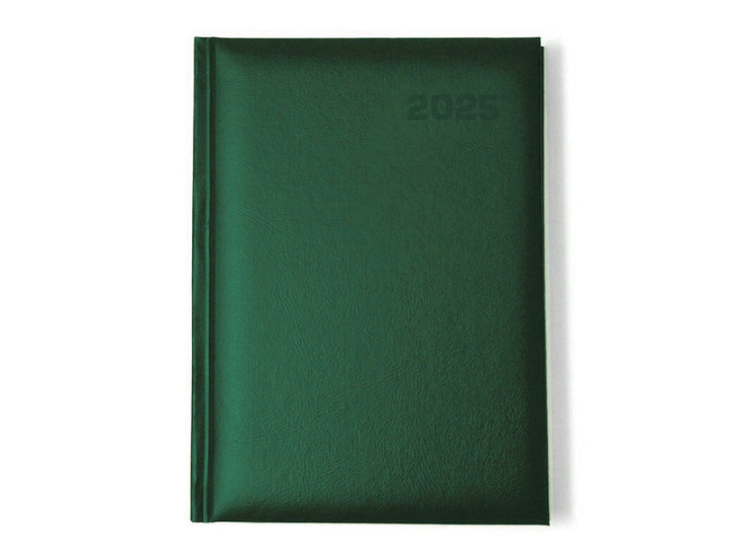 Agenda A5 datata clasica - 2025, Verde inchis - Fotografie 1