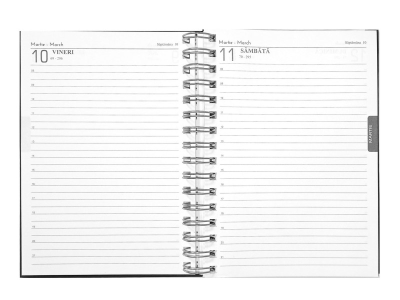 Agenda A5 Datata/ Zilnica 2023 cu spira (pentru programari), 365 zile - Fotografie 3