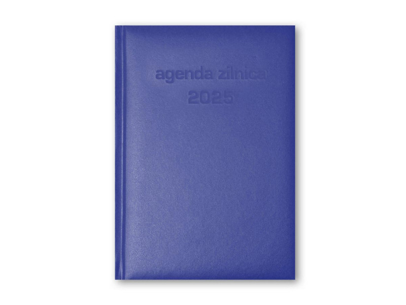 Agenda A5 Datata/ Zilnica 2025 (pentru programari), 365 zile, Albastru - Fotografie 1