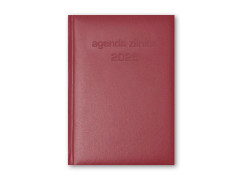 Agenda A5 Datata/ Zilnica 2025 (pentru programari), 365 zile, Bordo