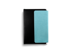 Agenda A5 nedatata cu clapa mare, BLEU & NEGRU
