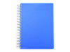 Agenda A5 Nedatata cu Spira, 200 FILE/400 pagini, COPERTA PLASTIC albastra