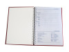 Agenda A5 Nedatata cu Spira, 200 FILE/400 pagini, COPERTA PLASTIC albastra - imagine 2
