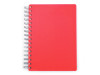 Agenda A5 Nedatata cu Spira, 200 FILE/400 pagini, COPERTA PLASTIC rosie - imagine 1