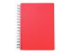 Agenda A5 Nedatata cu Spira, 200 FILE/400 pagini, COPERTA PLASTIC rosie