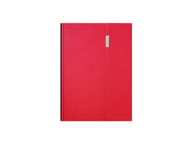 Agenda A5 nedatata DeluXe cutie si pix, rosu - Fotografie 1