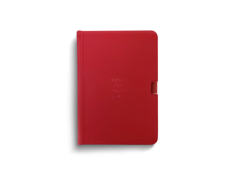 Agenda A5 nedatata DL - Life, Rosu - Fotografie 1