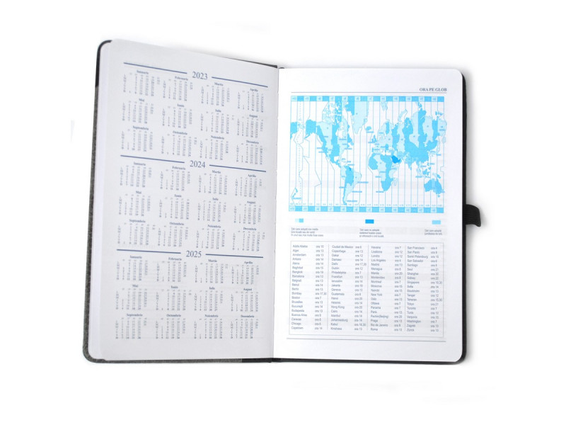 Agenda A5 nedatata X Line, Albastru - Fotografie 2