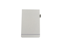 Agenda nedatata Bottom Closure, 130x205 mm, 80 g/mp, 160 pagini, Alb