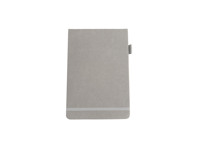 Agenda nedatata Bottom Closure, 130x205 mm, 80 g/mp, 160 pagini, Gri - Fotografie 1