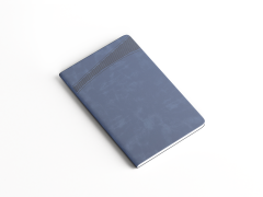 Agenda nedatata Haley, PU termic, A5, 192 pagini, 70g/mp, Albastru