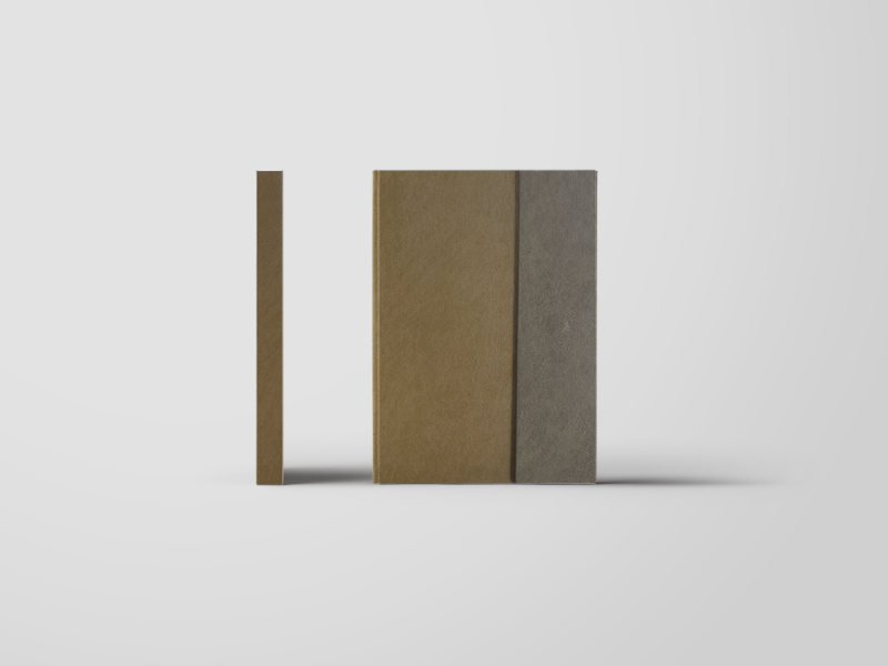 Agenda nedatata Stone Paper cu clapa magnetica, 130x205mm, hartie 144 gsm, 160 pagini, Maro inchis/maro deschis - Fotografie 1