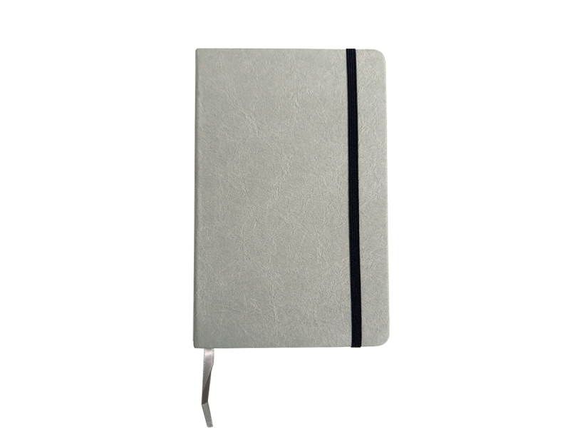 Agenda nedatata Vertical Closure, 130x205 mm, 160 pagini, 80 g/mp, Gri - Fotografie 1