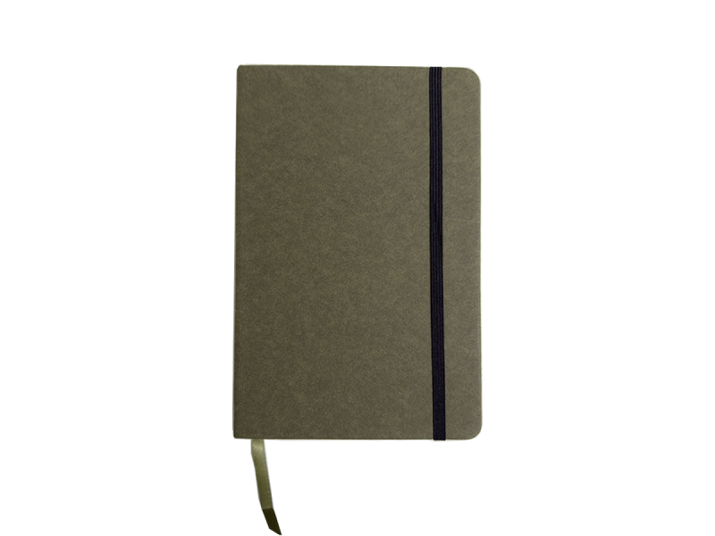 Agenda nedatata Vertical Closure, 130x205 mm, 160 pagini, 80 g/mp, Verde inchis - Fotografie 1