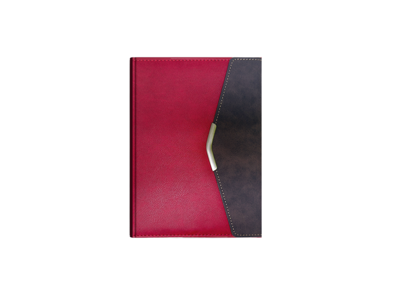 Agenda nedatata VH, PU termic, A5, 192 pagini, 70 g/mp, Bordo - Fotografie 1