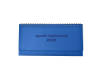 Agenda saptamanala 2026, tip planner, 120 pagini, albastru