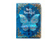 Agenda tip notes cartonat A6, Butterfly Albastru