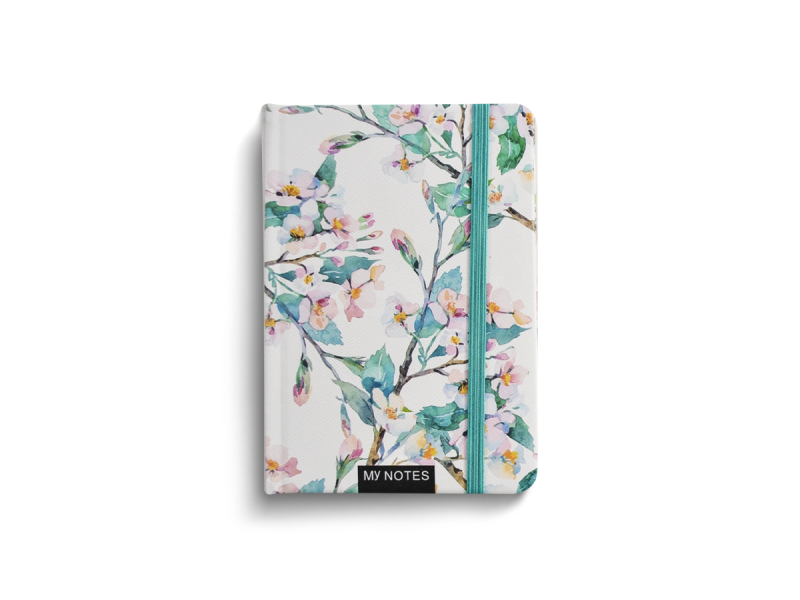 Agenda tip notes FLORI, A6, Alb Cires - Fotografie 1