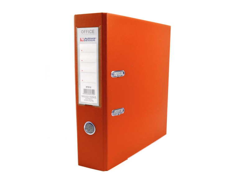Biblioraft plastifiat SET Arhi Design 7.5 cm Portocaliu - 50 buc/set - Fotografie 1