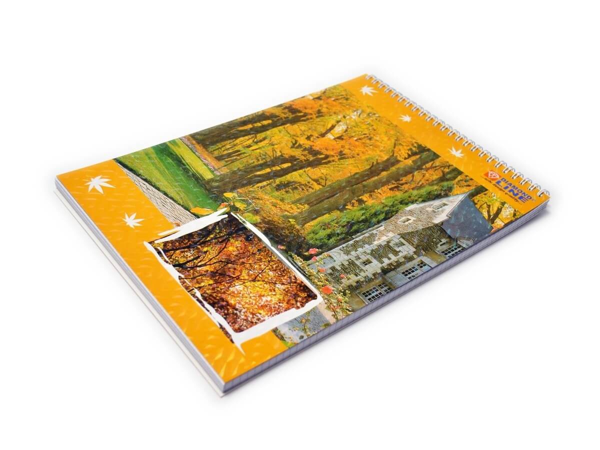 Notes Lamina Bloc notes A4, 80file, Diamond line, coperta laminata, liniatura ...