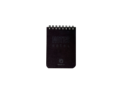 Bloc Notes A7 Office Line, spira, 80 file, Velin, 70 g/mp, Negru