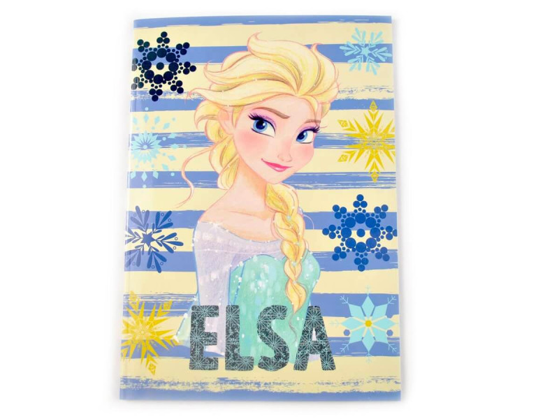 Caiet Dictando spatii mari, FROZEN, Elsa - Disney, 40 file, coperta sidefata, dim.17x24cm, Romana - Fotografie 1