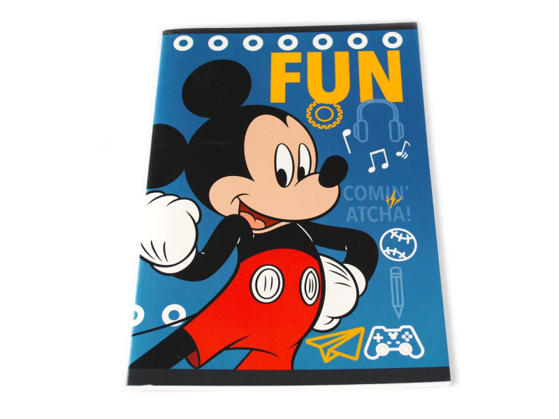 Caiet capsat Dictando spatii mari, Mickey Mouse - Disney, 40 file, Romana - Fotografie 1