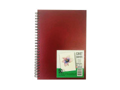 Caiet schite A5 50 file, velin, Bordo