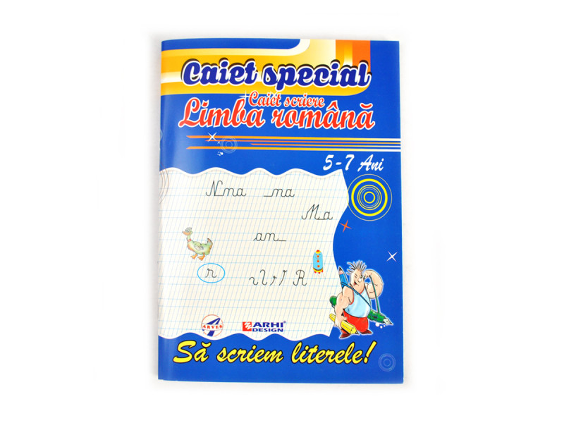 Caiet Special "SA SCRIEM LITERELE" Romana 5-7 ani - Fotografie 1