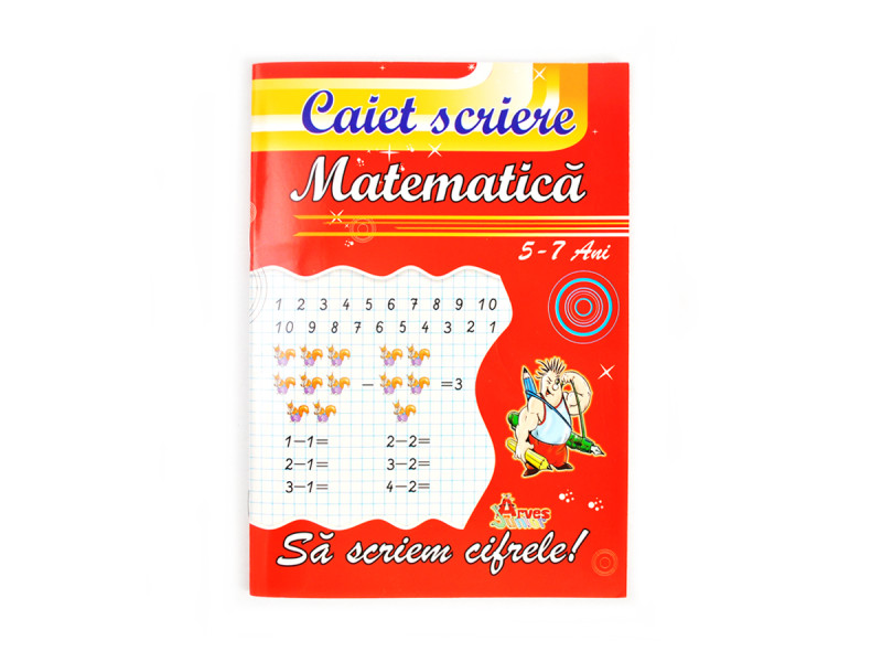 Caiet "SA SCRIEM CIFRELE" matematica 5-7 ani - Fotografie 1