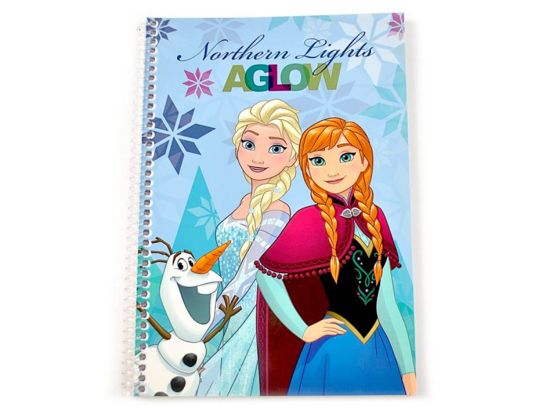 Caiet spira Anna si Elsa Frozen, 64 file, dim.17x25cm, Romana - Fotografie 1