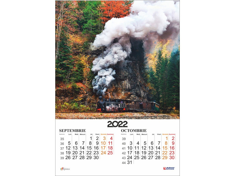 Calendar 2022 de Perete A3 ROMANIA, 2 luni/coala, 7 coli - Fotografie 7
