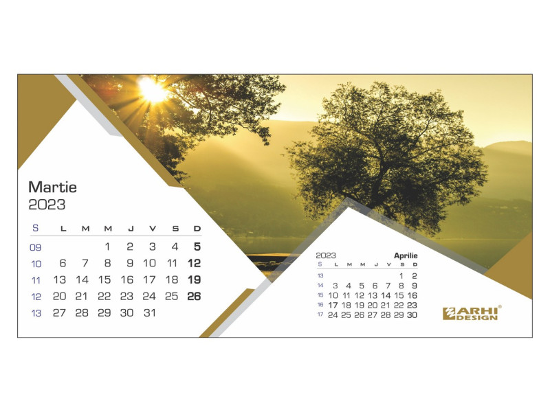 Calendar 2023 de Birou, Peisaje - Fotografie 3