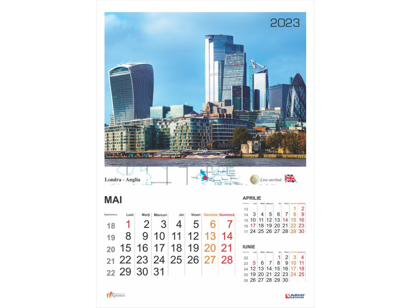 Calendar 2023 de Perete A3, Capitale Europene - Fotografie 5