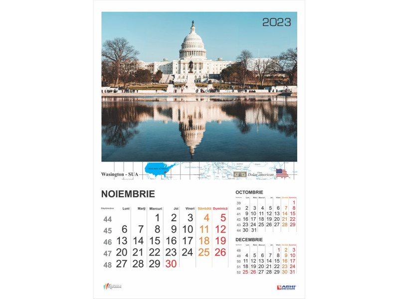 Calendar 2023 de Perete A3, Capitale Europene - Fotografie 11
