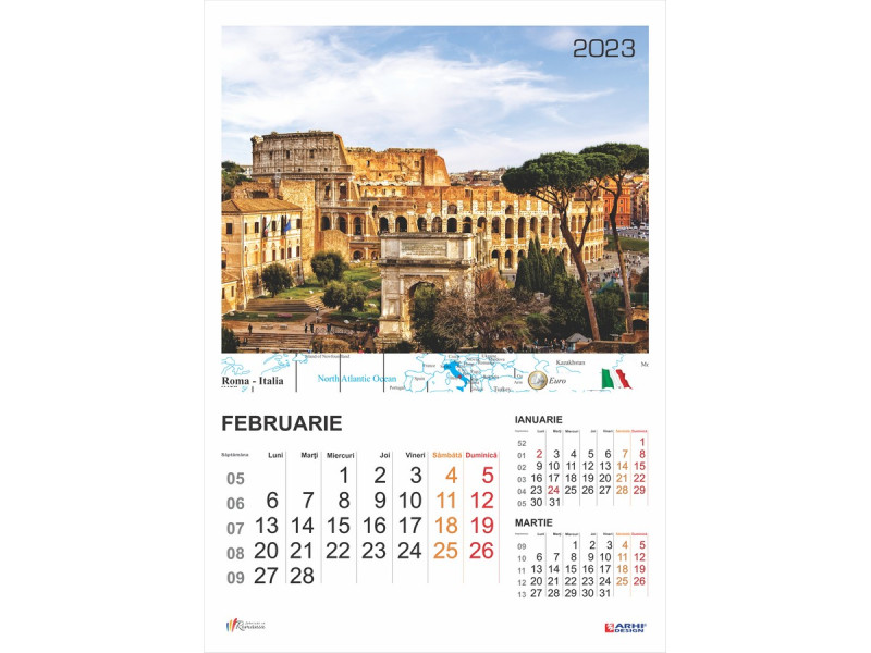 Calendar 2023 de Perete A3, Capitale Europene - Fotografie 2