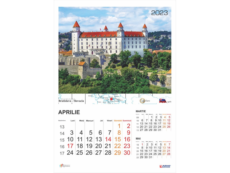Calendar 2023 de Perete A3, Capitale Europene - Fotografie 4
