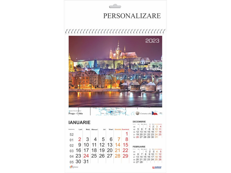 Calendar 2023 de Perete A3, Capitale Europene - Fotografie 1