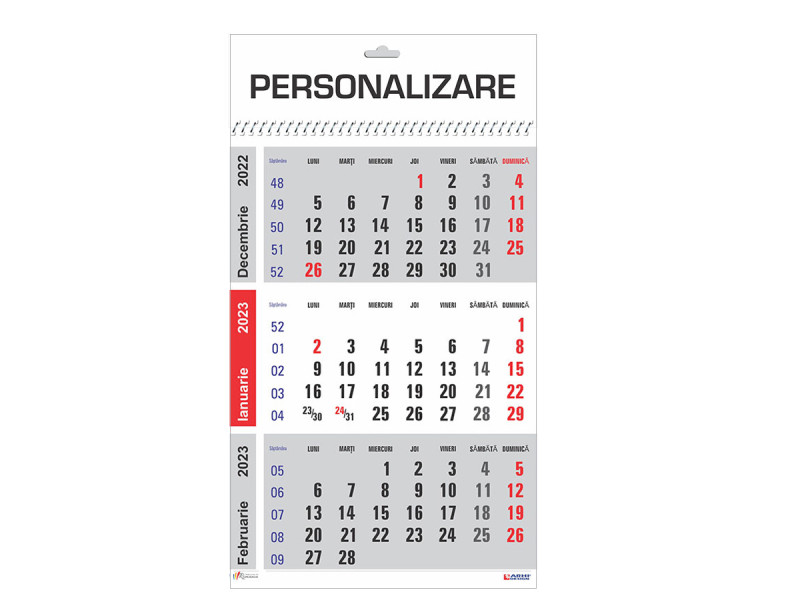 Calendar 2023 de Perete A3, Lucios Modern - Fotografie 1