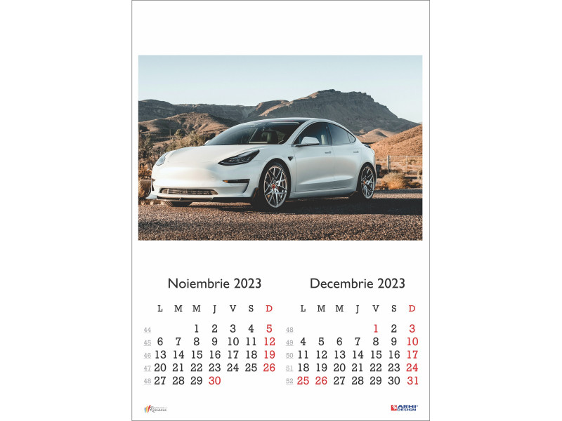 Calendar 2023 de Perete A3, Masini - Fotografie 6
