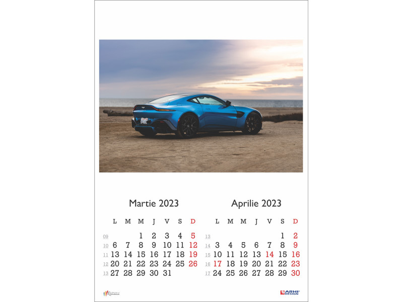 Calendar 2023 de Perete A3, Masini - Fotografie 2