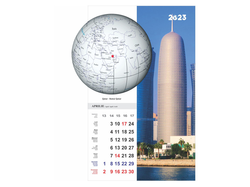 Calendar 2023 de Perete A3, Orasele Lumii - Fotografie 5