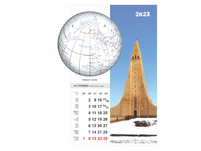 Calendar 2023 de Perete A3, Orasele Lumii - Fotografie 11