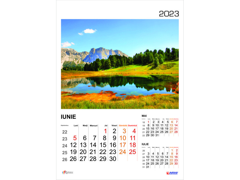 Calendar 2023 de Perete A3, Peisaje - Fotografie 6