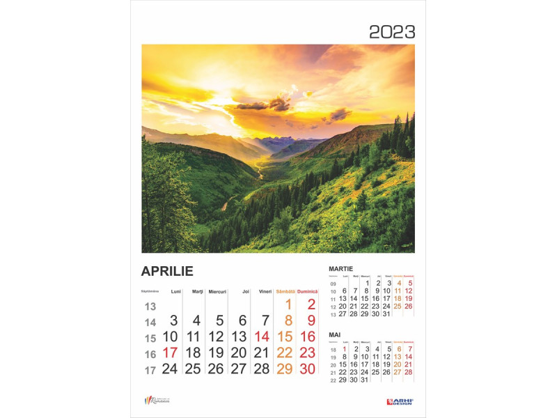 Calendar 2023 de Perete A3, Peisaje - Fotografie 4