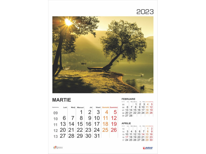 Calendar 2023 de Perete A3, Peisaje - Fotografie 3
